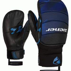 Ziener Herren Renn faustlinge GLADiATOR 8,5 Blue Blau Schwarz Race Mitten + Wool
