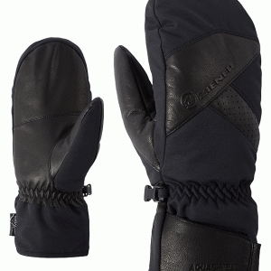 Ziener Herren Ski faustlinge GETTERO AS AW 8,5 Schwarz Black AquaShield Wool