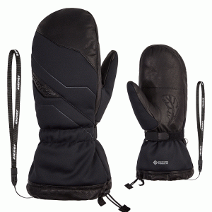 Ziener Herren Ski faustlinge GALANDO Gore WS 8,5 Schwarz Black Windstopper Down