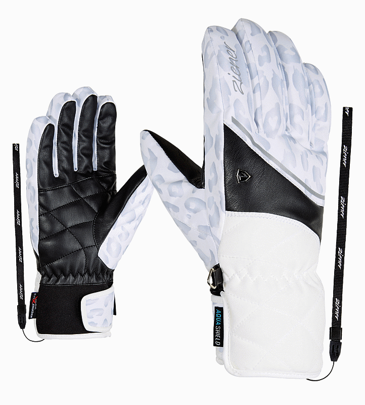 Ziener Kaiko Leo Damen Skihandschuhe white