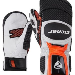 Ziener Herren Renn faustlinge GRANDOSSO 9,5 Schwarz Black Orange Race Mittens