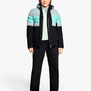 Oberau Skibekleidung Ladies ski-outfit Ziener TINDIA Z Lady Dried Eucalyptus Grun Ski Jacket Oberau-Skibekleidung_de Ski Jacket Damen Skijacke