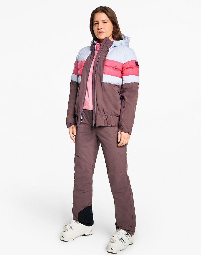 Oberau-Skibekleidung deLadies ski-outfit Ziener TINDIA Z Lady Dusty Violet Lila Purple Ski Jacket Oberau Skibekleidung Ski Jacket Damen Skijacke