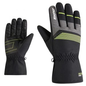 Ziener GEVIN Z Black Lime Skihandschuhe Warm